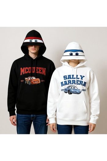 Vordevia Dear Combination 3 Thread Hooded Cotton Sweatshirt