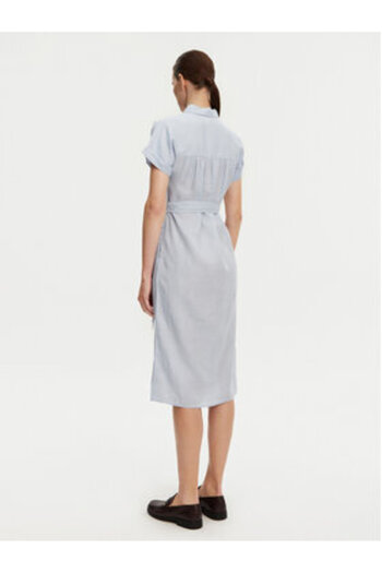 Tommy Hilfiger Rochie tip cămașă pentru femei WW0WW44653 Albastră