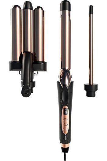 CH and BE 3 in 1 Waver | Titanium Barrels | Versatile Waves