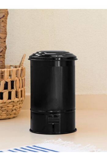 RİVO HOME DECOR Stripe Kitchen and Bathroom Trash Can 5 Lt