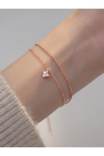 Hinari Coral Bay Rose Gold-Plated 925 Sterling Silver Bracelet