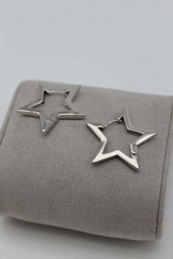 Nenya Vip Steel Star Model Earrings