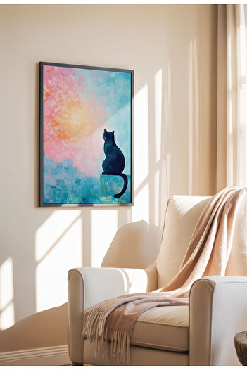 21mxm Black Cat Canvas Print – Digital Artwork on Unframed - Black Cat 16