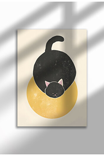 21mxm Black Cat Canvas Print – Digital Artwork on Unframed - Black Cat 13