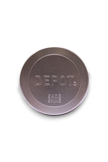 DEPOT , Shoe Shine, Metal Jar, Silver