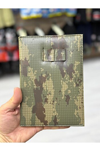 KOMANDO PAZARI Military Notebook Large Size Camouflage Checkered 110 Pages