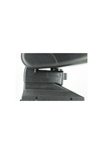 Lumi LUXURY Universal armrest with black metal base and red stitching compatible with Dacia Logan Sandero