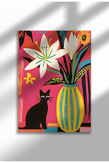 21mxm Black Cat Canvas Print – Digital Artwork on Unframed - Black Cat 18