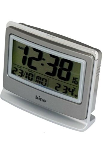 Bino Solar Clock with alarm, time, date, day, temperature, 14 x 12 cm, 026723AA