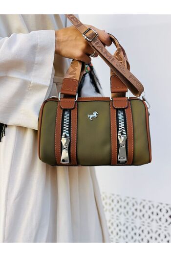 H&D COLLECTİON Women's Shoulder Strap Handbag with Zipper Accessories