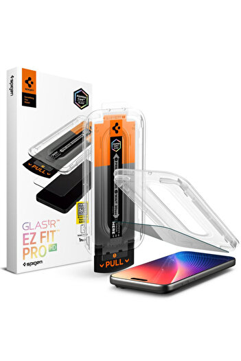 Spigen Folie iPhone 16 Pro Glas.tR EZ Fit Pro, privacy