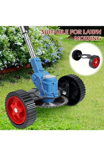 TEHNOSHOP 3-in-1 PRO 48V Electric Brushcutter, 2 wheels, Li-Ion battery, cuts grass and hedges