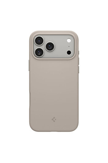 Spigen Husa iPhone 17 Pro Max Silicone Fit MagSafe, beige