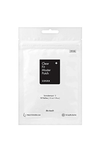 COSRX Official COSRX Clear Fit Master Patch Hydrocolloid Acne Patches, 18 pcs