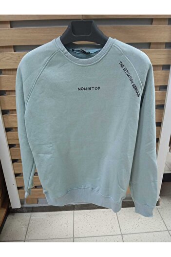 TRICKO Crew Neck Printed Fleece Sweatshirt