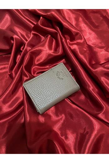 mlio Beige Minimalist Stylish Card Holder Wallet