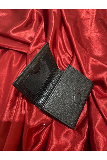 mlio Black Minimalist Stylish Card Holder Wallet