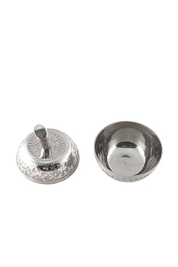 Feng Shui Apple of Peace for attracting harmony silver - jewelry box