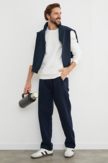 Fulla Moda 3 Threaded Waist Tie Pocketed Sweatpants
