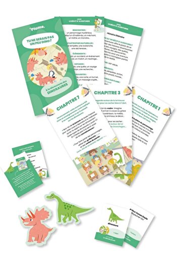 plume Joc educativ Aventura Mea cu descoperirea dinozaurilor in limba franceza, 8-12 ani,