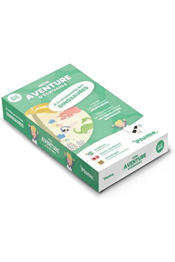 plume Joc educativ Aventura Mea cu descoperirea dinozaurilor in limba franceza, 8-12 ani,