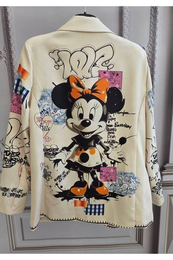 MAXORA SHOP Sacou cu imprimeu Mickey & Minnie