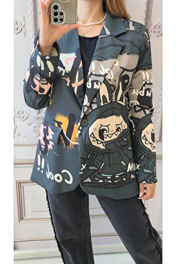 GLAMSI Women's jacket with cheerful prints, LaBubu