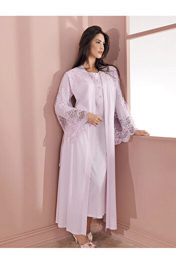 KARAKAŞ Espuar 737 long nightgown and dress set