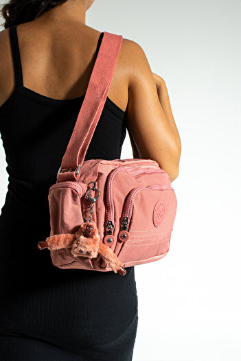 Sanmorris 3008 Women's Multi-Compartment Waterproof Parachute Fabric Adjustable Crossbody Shoulder Bag
