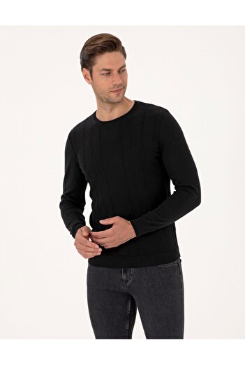 Pierre Cardin Slim Crew Neck Knit Sweater