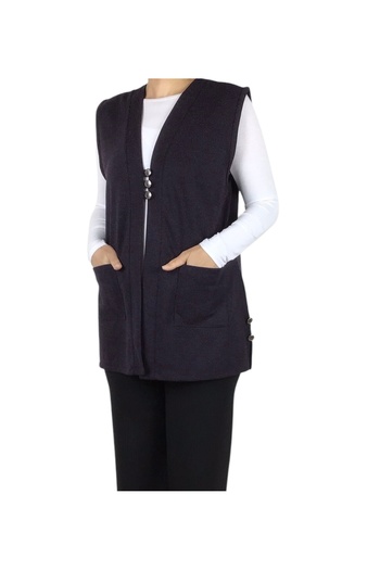 ECE GİYİM Women's Three Button Front Short Seasonal Vest