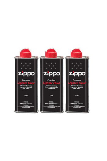 Zippo Gasoline for lighters, 3 bottles (set), 125 ml.