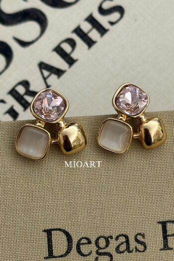 MioArt Women's Stylish Stone Earrings