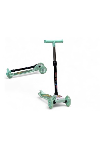 ALBADER Kick Scooter, Lightweight Scooter, 3 Wheel Scooter with & Handle & Extra-Wide LED Skate Scooter