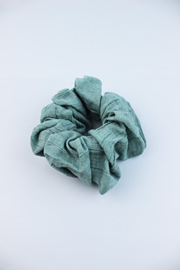 İLKYAZ Soft Fabric Rubber Buckle Bagel Buckle - Nile Green