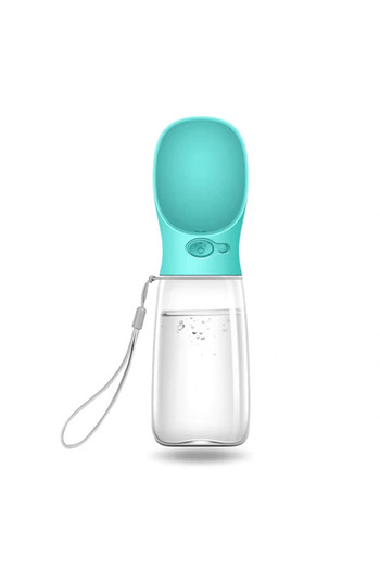 OEM Portable dog water bottle 450ml, with bowl, anti-leakage, ideal for traveling and hiking