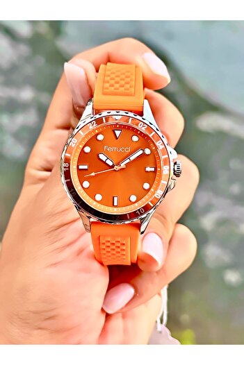 Ferrucci Original 2 Years Warranty Silicone Cord Women's Wristwatch Waterproof Bracelet with Gift