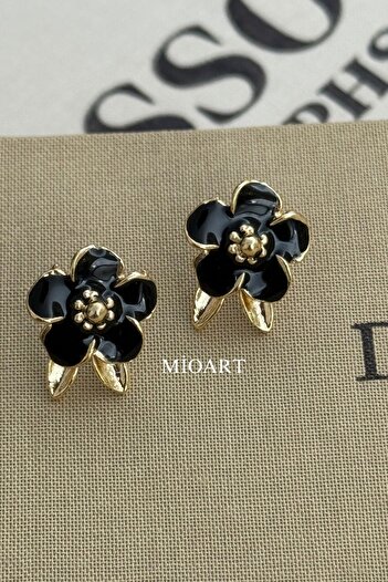 MioArt Women's Vintage Flower Model Earrings