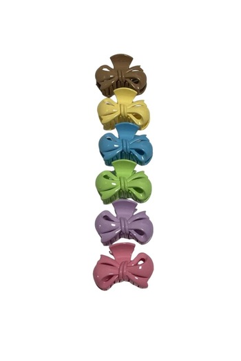 ZAYA 6-piece large latch clip set in various colors and shapes