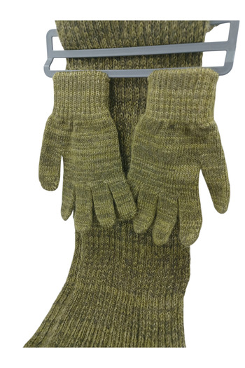 Mustran Children's Scarf, Beanie, Gloves Set of 3 Unisex Waiter Pom-Pom Furry Drawstring Knitwear Winter Gift