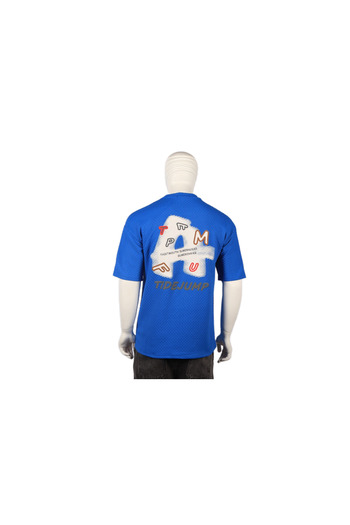 Red Planet Oversize T-Shirt with Letter A Print