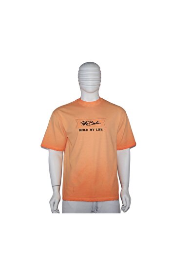 Red Planet Washed Cotton T-Shirt with Unique Design