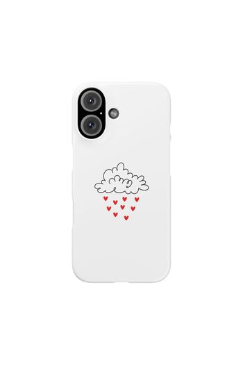 CaseHub iPhone 17 Case Love Rain Design Printed Cover - Feel the Love, Open the Umbrella