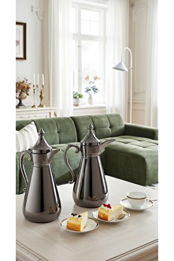 Generic 1 liter/700 ml tea and coffee thermos set