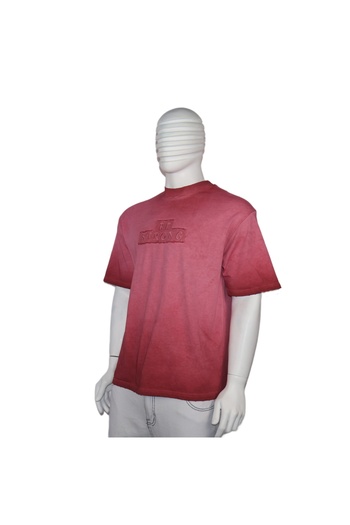 Red Planet Washed Cotton T-Shirt with Unique Design