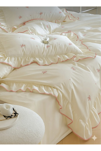Uçkan home 100% Cotton Soft Elegance Single Duvet Cover Set