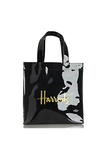Harrods Waterproof Letter Pattern Shopping Bag, Women's Single Shoulder Handbag, PVC Bag