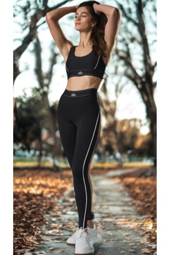 HepsitrentStore Shapewear Model Slim Fit Bustier Leggings Two-Piece Set