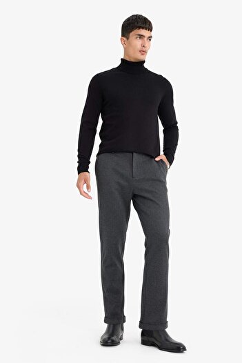 DeFacto Tailored Regular Fit Straight Leg Combed Cotton Trousers F1738Ax25Wn