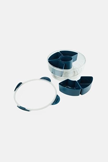 Phantom Chef 6- Section Rotating Food Storage Container, Multicolor
